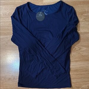 Klassy Network navy Blue Fitted Blouse
